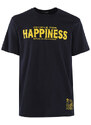 Happiness T-shirt Da Uomo Con Stampa Manica Corta Blu Taglia M