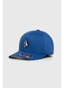 Volcom berretto da baseball colore blu con applicazione