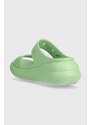 Crocs ciabatte slide Classic Crush Sandal donna colore verde 207670 207521