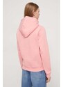 Tommy Jeans felpa donna colore rosa con cappuccio con applicazione