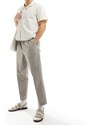 Selected Homme - Pantaloni corti ampi con pieghe beige-Neutro