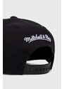 Mitchell&Ness cappello con visiera con aggiunta di cotone NBA GOLDEN STATE WARRIORS colore nero con applicazione