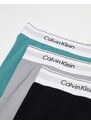 Calvin Klein Plus - Modern Cotton Stretch - Confezione da 3 boxer aderenti multicolore