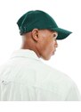 Tommy Hilfiger - Cappellino a 6 pannelli verde cacciatore in cotone con bandiera