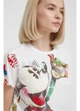 Desigual t-shirt in cotone x Disney donna colore bianco