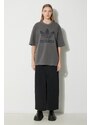adidas Originals t-shirt in cotone Washed Trefoil Tee donna colore grigio IN2268
