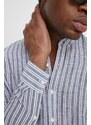 Michael Kors camicia di lino colore grigio