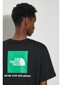 The North Face t-shirt in cotone M S/S Redbox Tee uomo colore nero NF0A87NPYQI1