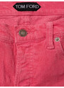 Pantaloni Cinque Tasche in Velluto Tom Ford 32 Rosa 2000000012605