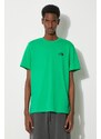 The North Face t-shirt M S/S Simple Dome Tee uomo colore verde NF0A87NGPO81