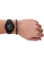 Emporio Armani orologio e bracciale colore nero