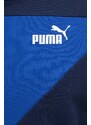 Puma felpa POWER uomo colore blu navy con cappuccio 624211