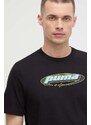 Puma t-shirt in cotone uomo colore nero 624271