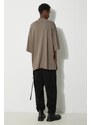 Rick Owens t-shirt in cotone Tommy T-Shirt uomo colore marrone DU01D1259.RN.34