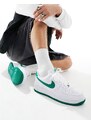 Nike - Air Force 1 '07- Sneakers bianche e verdi-Bianco