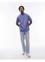 Topman - Confezione da 5 T-shirt oversize nera, bianca, blu, kaki e pietra-Multicolore