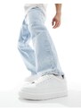 Pull&Bear - Sneakers bianche con suola spessa-Nero