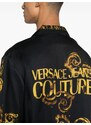 Versace Jeans Couture Camicia nera stampa oro