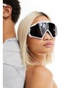 Oakley - Wind Jacket 2.0 - Occhiali da sole a mascherina bianchi-Bianco
