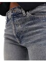 Mango - Mom jeans con strappi sulle ginocchia blu slavato