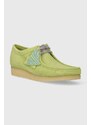 Clarks Originals scarpe in camoscio Wallabee uomo colore verde 26175855