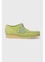 Clarks Originals scarpe in camoscio Wallabee uomo colore verde 26175855