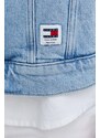 Tommy Jeans giacca di jeans uomo colore blu