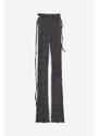 Ottolinger Pantalone RIB LOUNGE PANTS in cotone nero