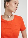 Desigual t-shirt donna colore arancione
