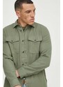 G-Star Raw camicia in cotone uomo colore verde