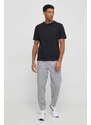 New Balance t-shirt in cotone uomo colore nero con applicazione