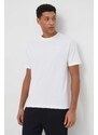 New Balance t-shirt in cotone uomo colore bianco con applicazione