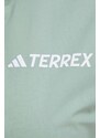 adidas TERREX giacca impermeabile Xperior Light donna colore verde IK7830