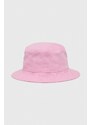 Hugo Blue berretto in cotone colore rosa