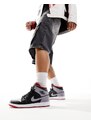 Air Jordan 1 Mid - Sneakers alte nere e grigie-Nero