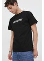 Sixth June t-shirt in cotone uomo colore nero con applicazione
