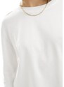 Selected Femme - Maglietta bianca squadrata a maniche lunghe-Bianco