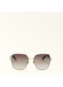 Furla Sunglasses Occhiali Da Sole Havana Marrone Metallo + Acetato Donna