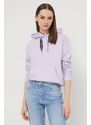 Tommy Jeans felpa donna colore violetto con cappuccio