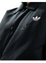 adidas Originals - Giacca stile college oversize nera-Nero