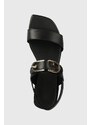 Furla sandali in pelle FLOW donna colore nero YH72FOW BX2680 O6000 YE47ACO W36000 O6000