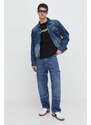 Guess Originals giacca di jeans uomo colore blu navy