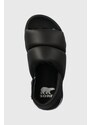 Sorel sandali in pelle VIIBE SLINGBACK donna colore nero 2069941010