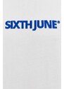 Sixth June t-shirt in cotone uomo colore bianco con applicazione
