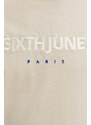 Sixth June t-shirt in cotone uomo colore beige con applicazione