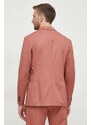 Sisley blazer in cotone colore rosa