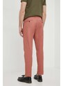 Sisley pantaloni in cotone colore rosa