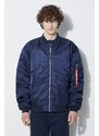 Alpha Industries giacca bomber MA-1 CS uomo colore blu navy 136136