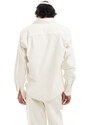 Dickies - Chase City - Camicia color crema in velluto a coste-Bianco