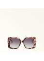 Furla Sunglasses Occhiali Da Sole Pink Havana Rosa Acetato + Metallo + Nylon Donna